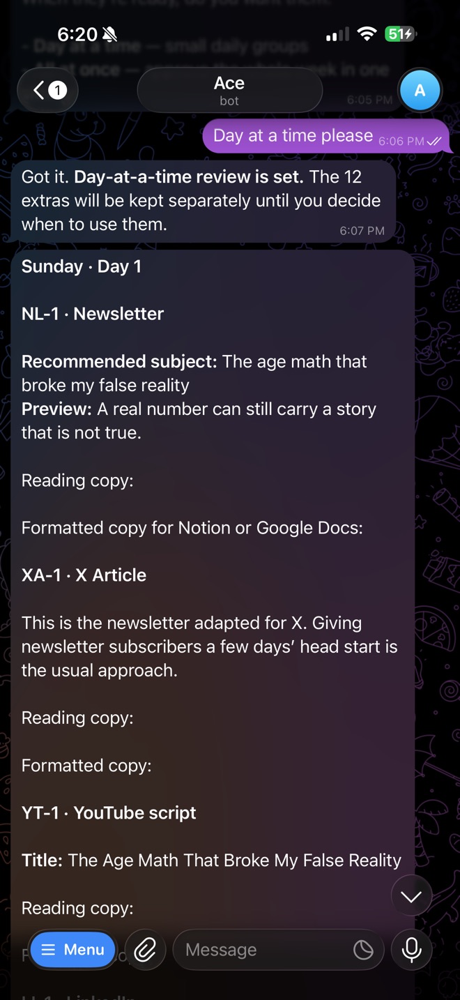 Ghostie in Telegram, step 6 of 10