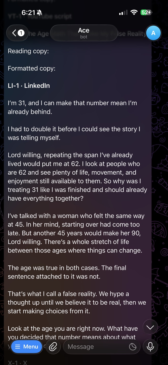 Ghostie in Telegram, step 7 of 10